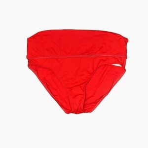 Red Ralph Lauren Swim Bottom bikini swimsuit bathing suit 14 high waist